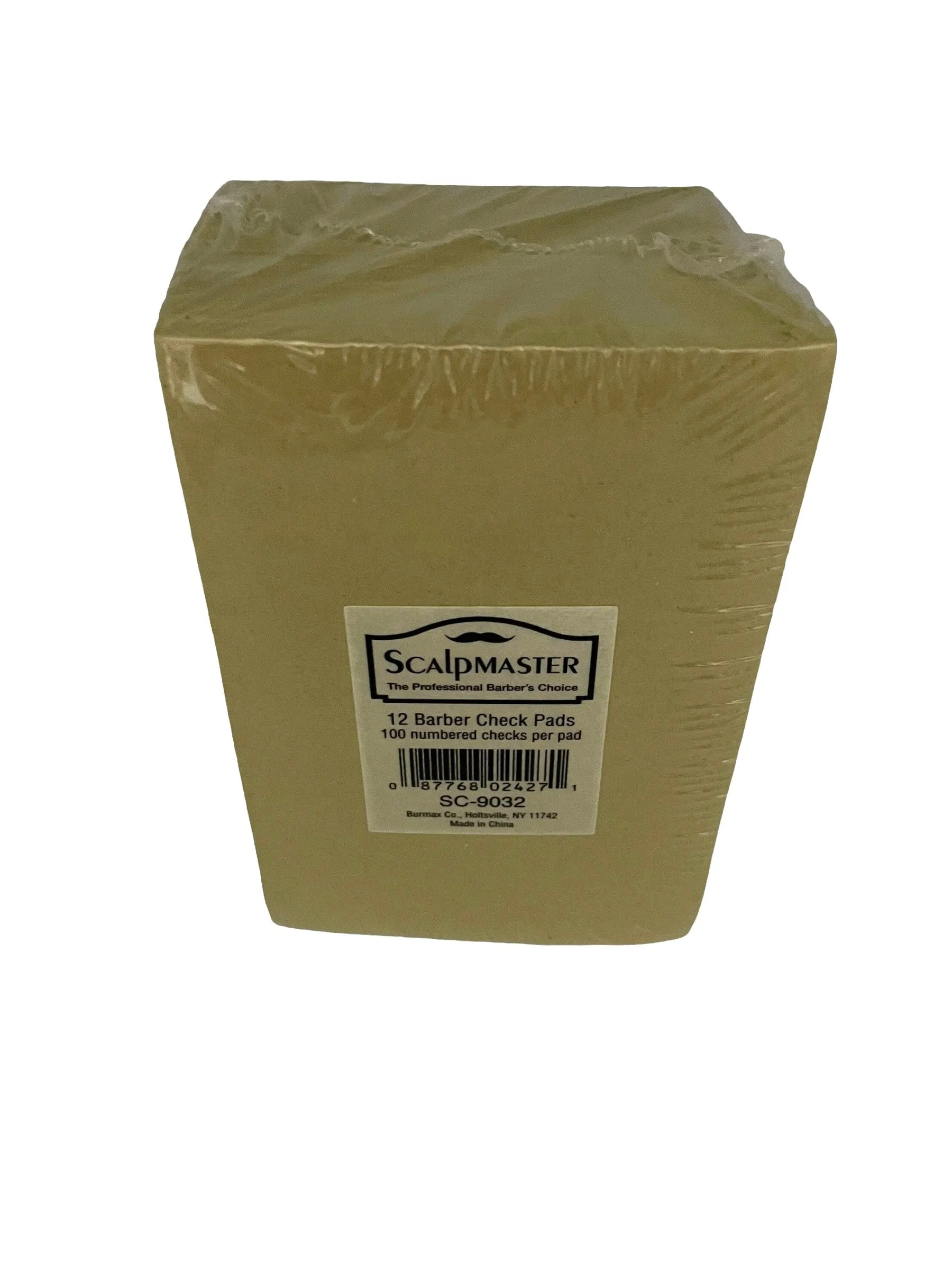 Barber Check Pads 12 pk / 100 Sheets Each
