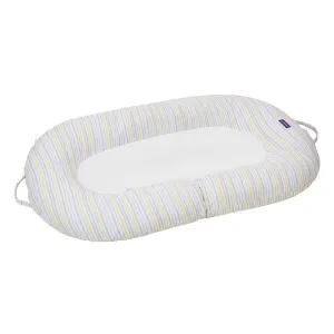 Clevamama Mum2Me Maternity Pillow & Baby Pod (Grey /Yellow Stripes)