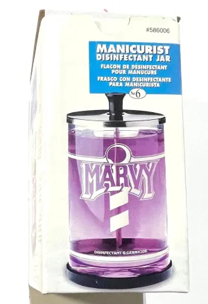 Disinfectant Sanitizing Marvy Glass Jar