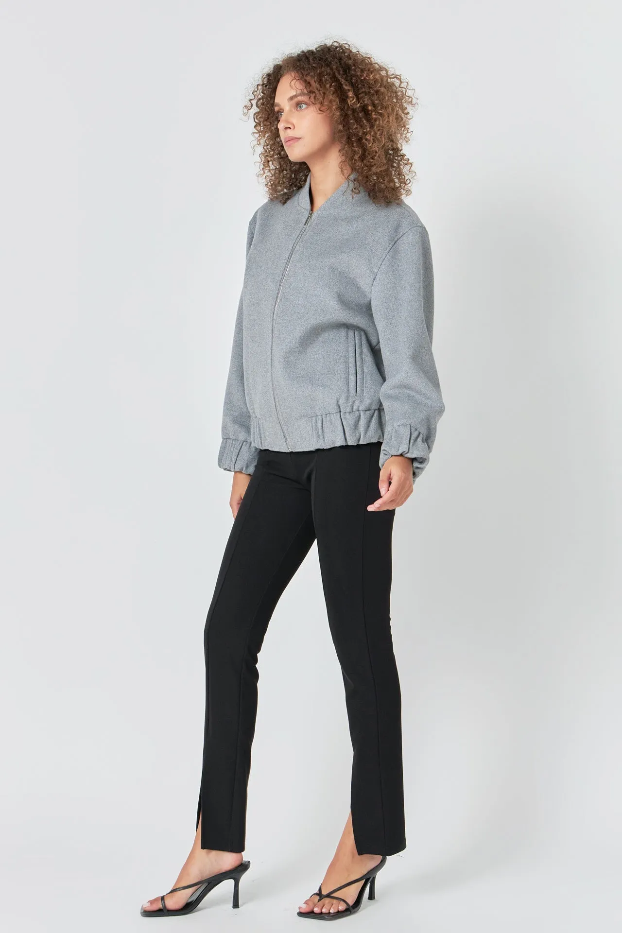 Endless Rose - Oversize Felt Varsity Bomber