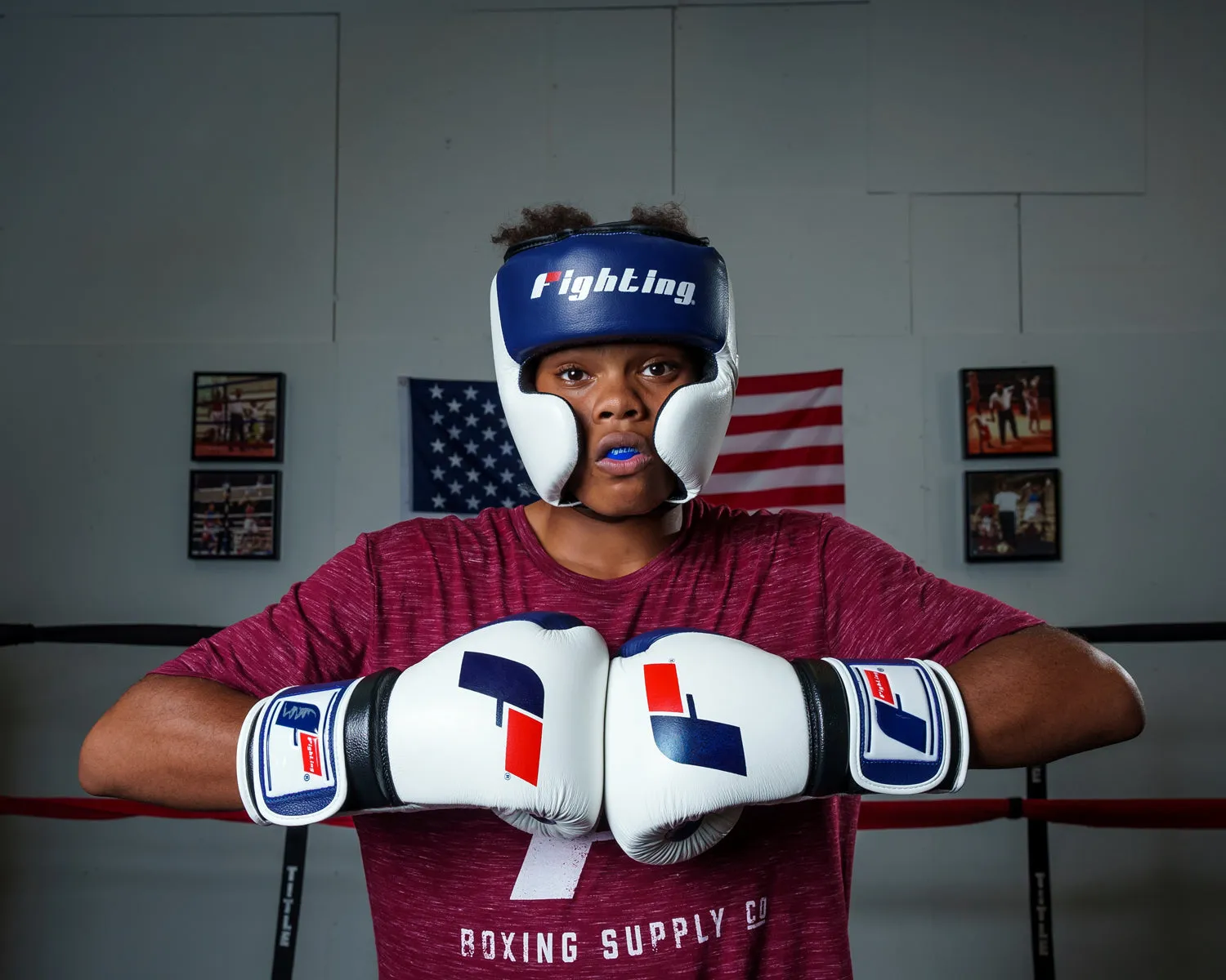 Fighting Force Leather Training Headgear
