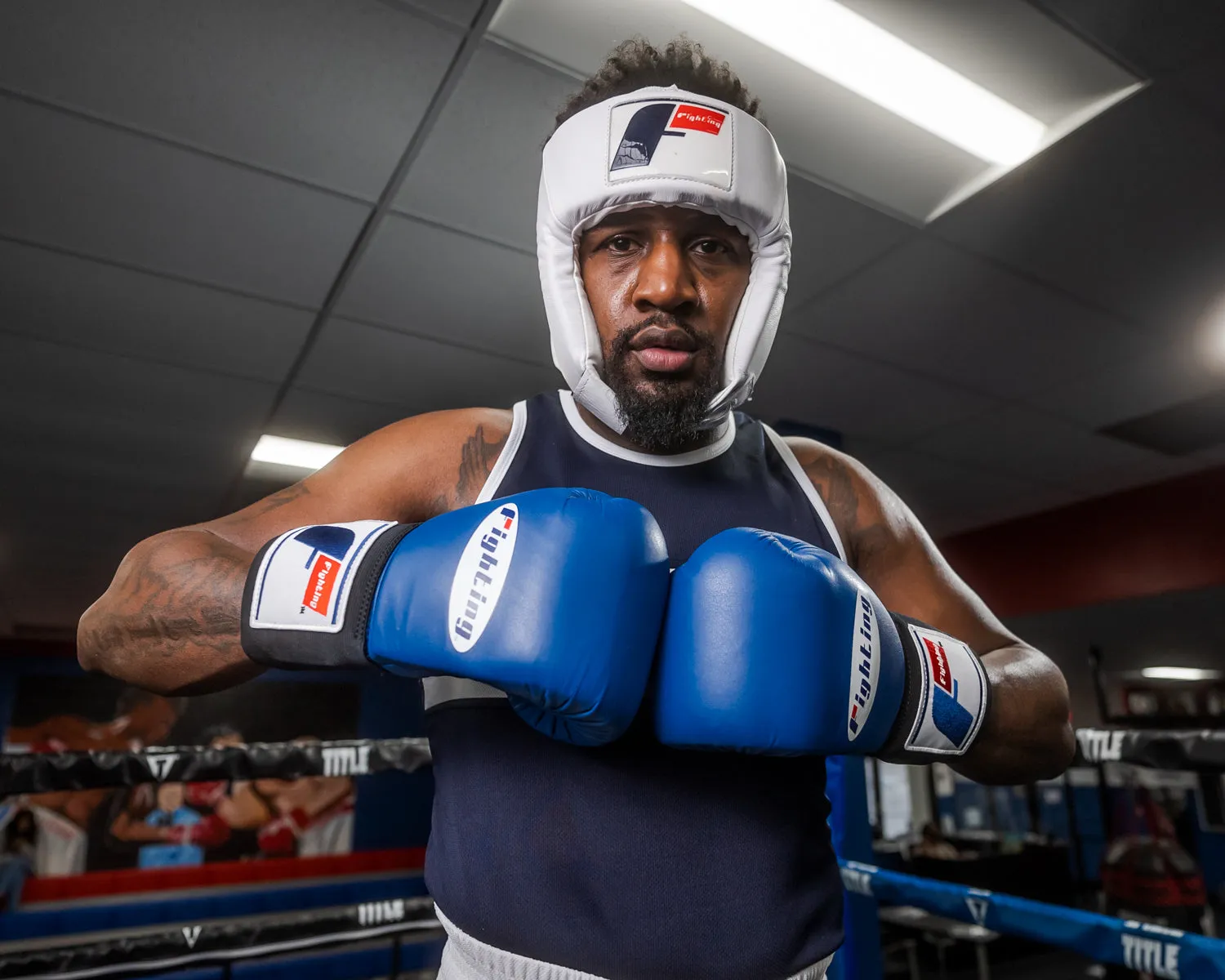 Fighting USA Boxing Competition Open Face Headgear