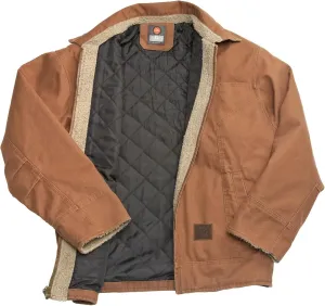 Flight Outfitters Men's Bush Pilot Rugged Weather-Resistant Outdoor Full Zip Bomber Jacket w/Quilted Lining & Sherpa Accents