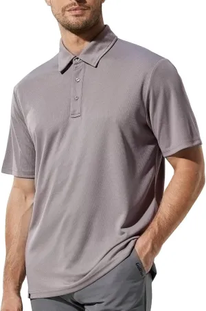 Haimont Polo Shirts for Men-Dry Fit Short Sleeve Collared Golf T-Shirts Business Casual Work Polos, Moisture Wicking