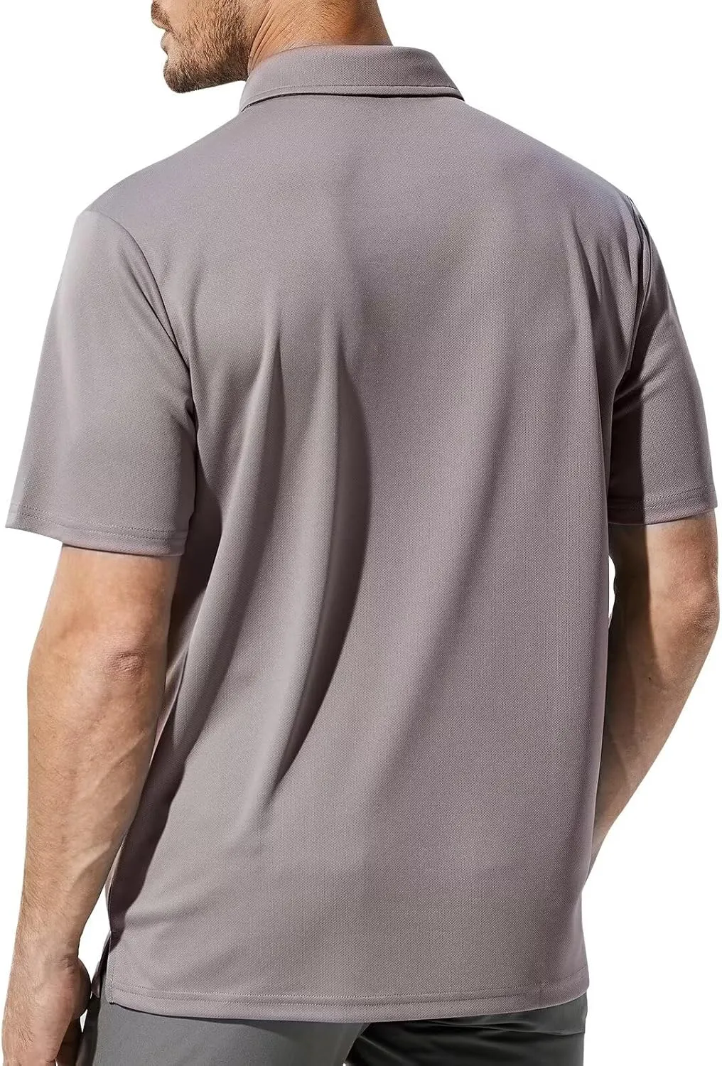 Haimont Polo Shirts for Men-Dry Fit Short Sleeve Collared Golf T-Shirts Business Casual Work Polos, Moisture Wicking