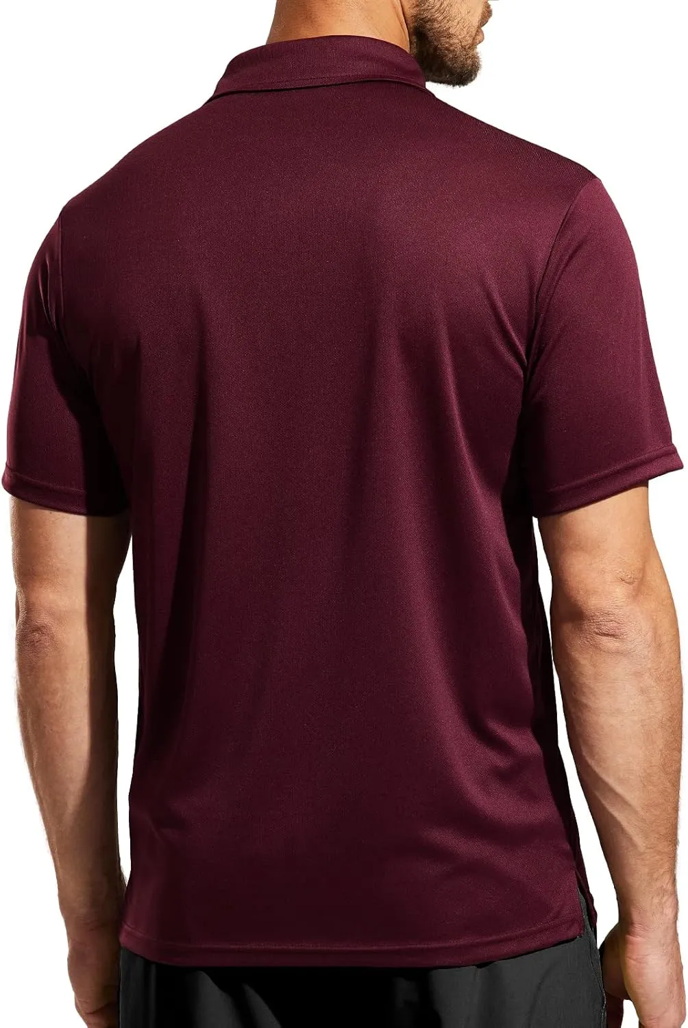 Haimont Polo Shirts for Men-Dry Fit Short Sleeve Collared Golf T-Shirts Business Casual Work Polos, Moisture Wicking