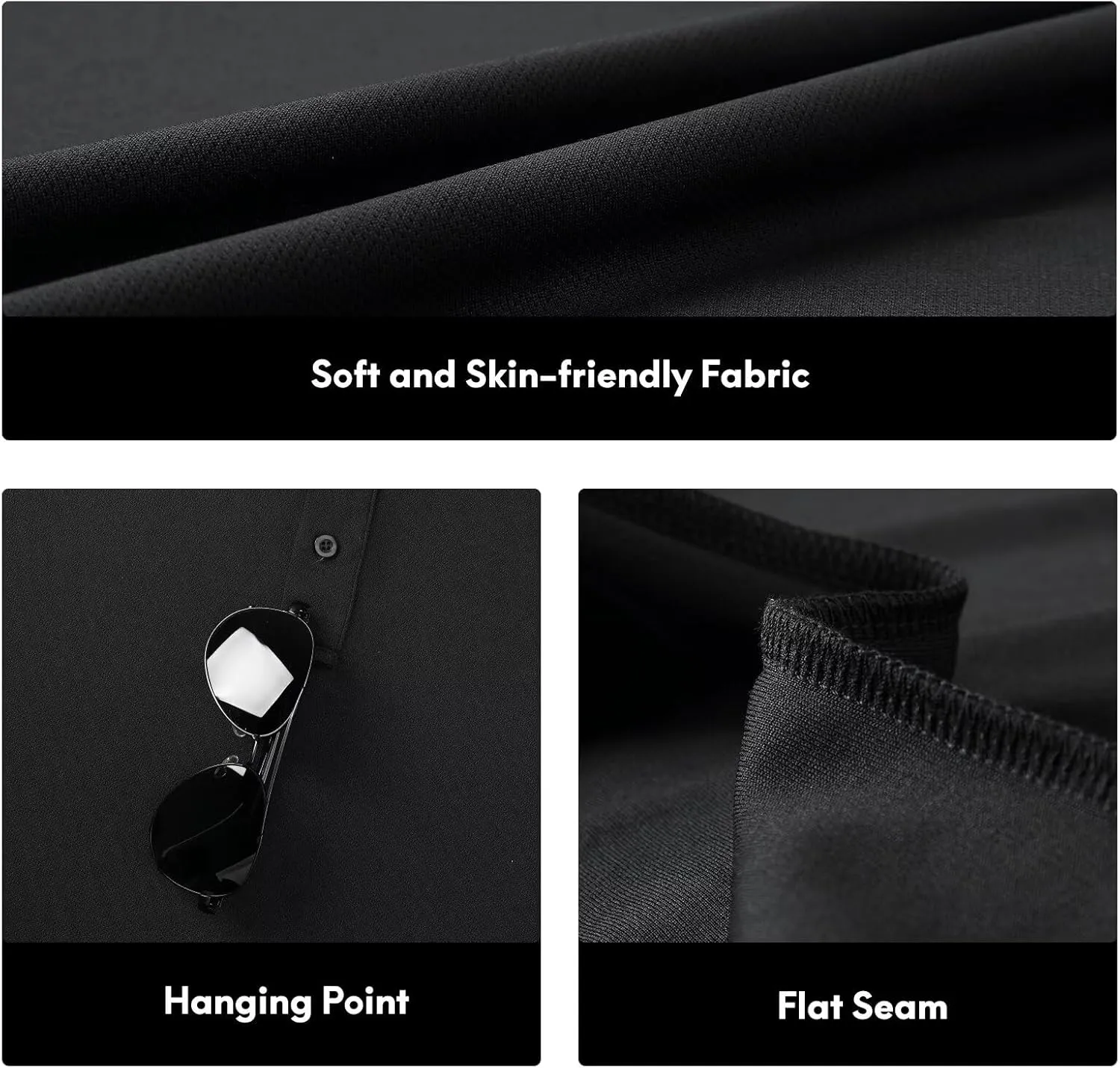 Haimont Polo Shirts for Men-Dry Fit Short Sleeve Collared Golf T-Shirts Business Casual Work Polos, Moisture Wicking