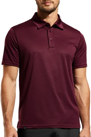 Haimont Polo Shirts for Men-Dry Fit Short Sleeve Collared Golf T-Shirts Business Casual Work Polos, Moisture Wicking