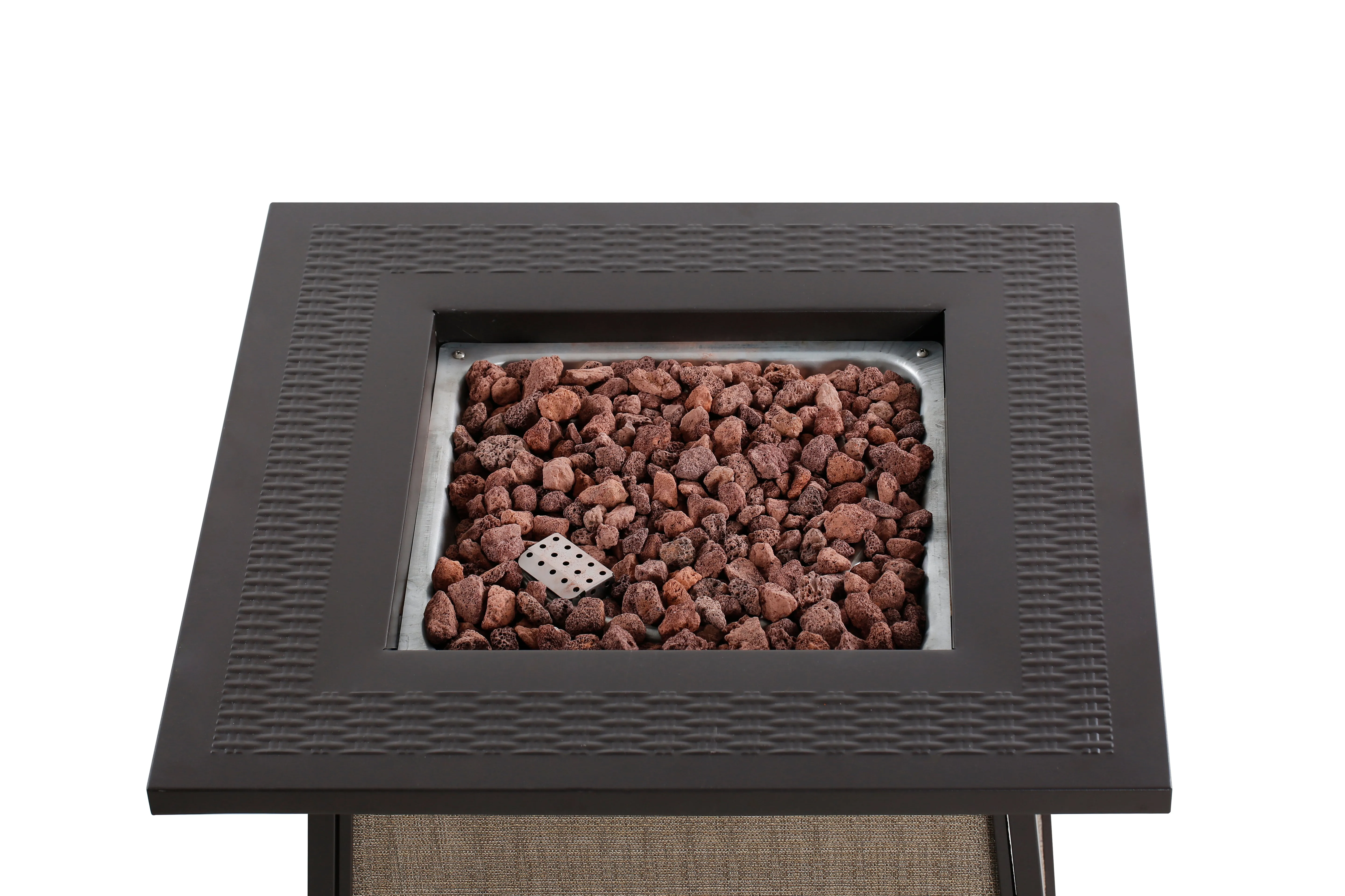 HEATMAXX Outdoor 5 Piece Gas Fire Pit Seating Set