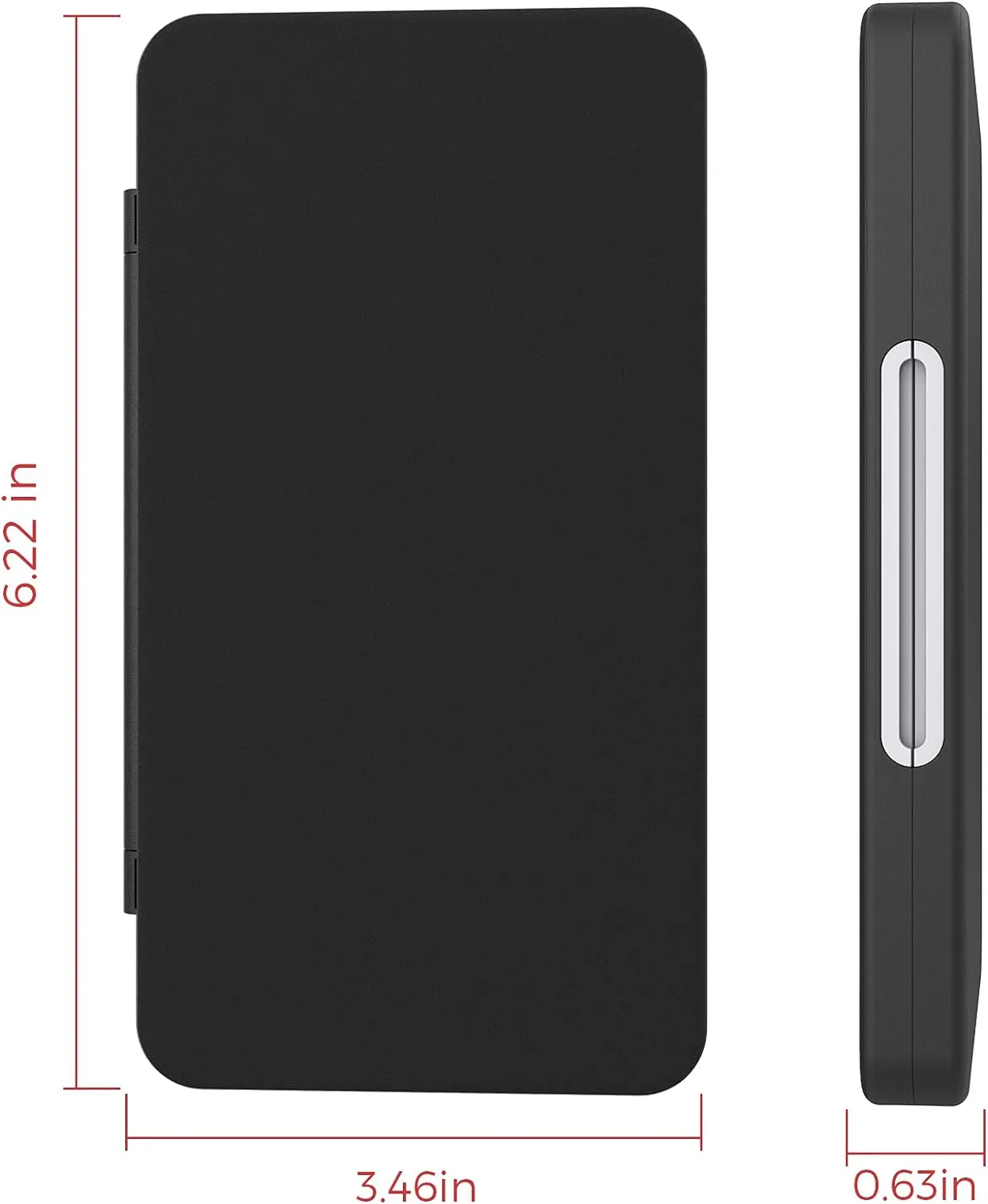HEIYING Game Card Case for Nintendo Switch & Switch OLED & Lite,Portable Black Memory Storage Holder with 24 Game Card Slots and 24 Micro SD Cards Slots