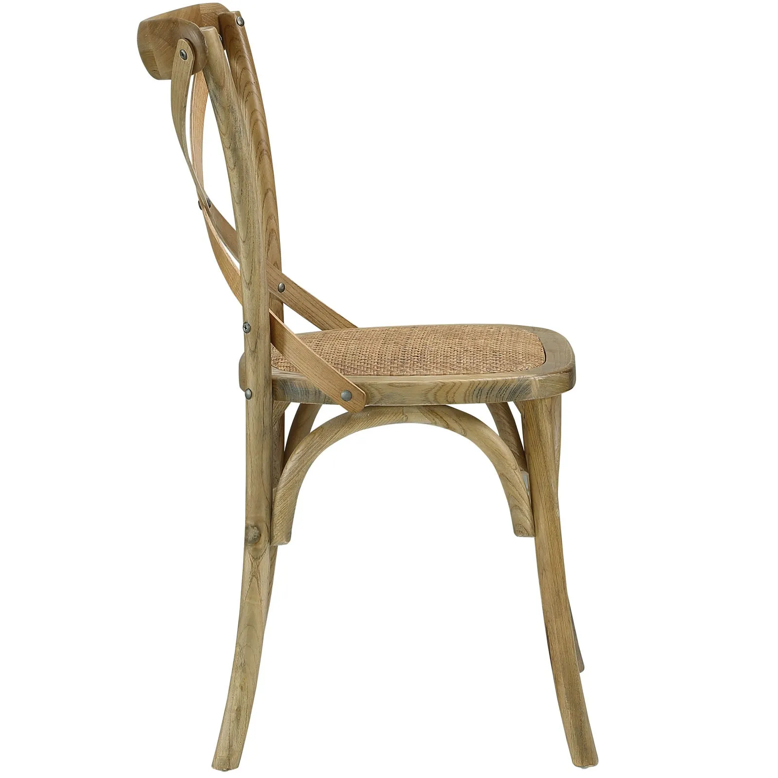 Modern Gear Dining Armless Side Chair - Leisure Tea - Breakfast Chair